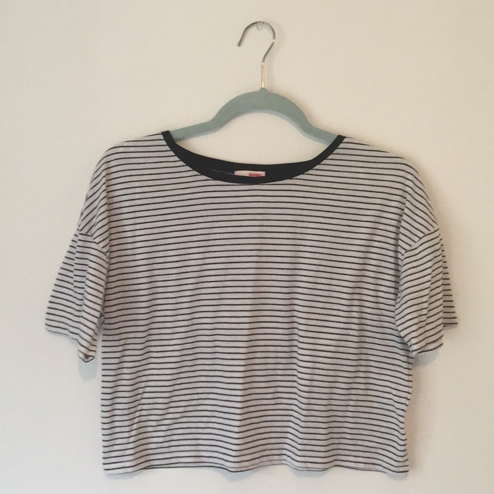 Black and White Striped Shirt